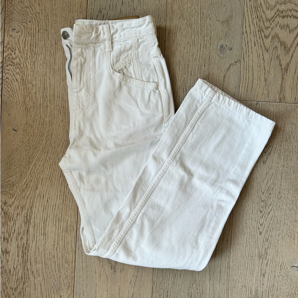 Isabel Marant Nadege straight leg white denim 36 FR